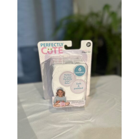 Baby Doll Diaper Set (6 Pack) For Ages 3+ Pretend Play Diapers NIB - Picture 1 of 4
